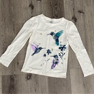 Long sleeve hummingbird tee